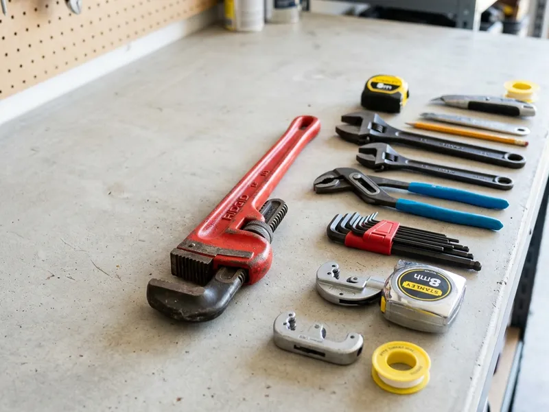 Professional plumbers in Thayer, IN equipped with top-tier tools for residential and commercial plumbing services.